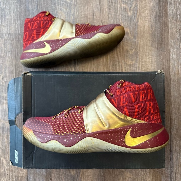Nike Kyrie 2 iD ID Red Yellow Gold Cavaliers Irving